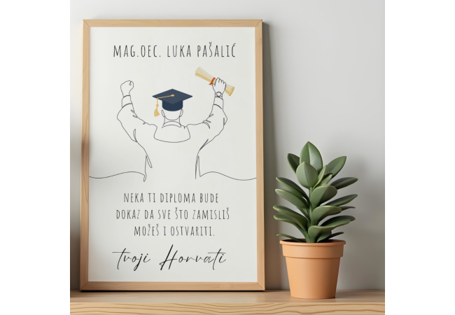 Diploma M - personalizirani okvir 