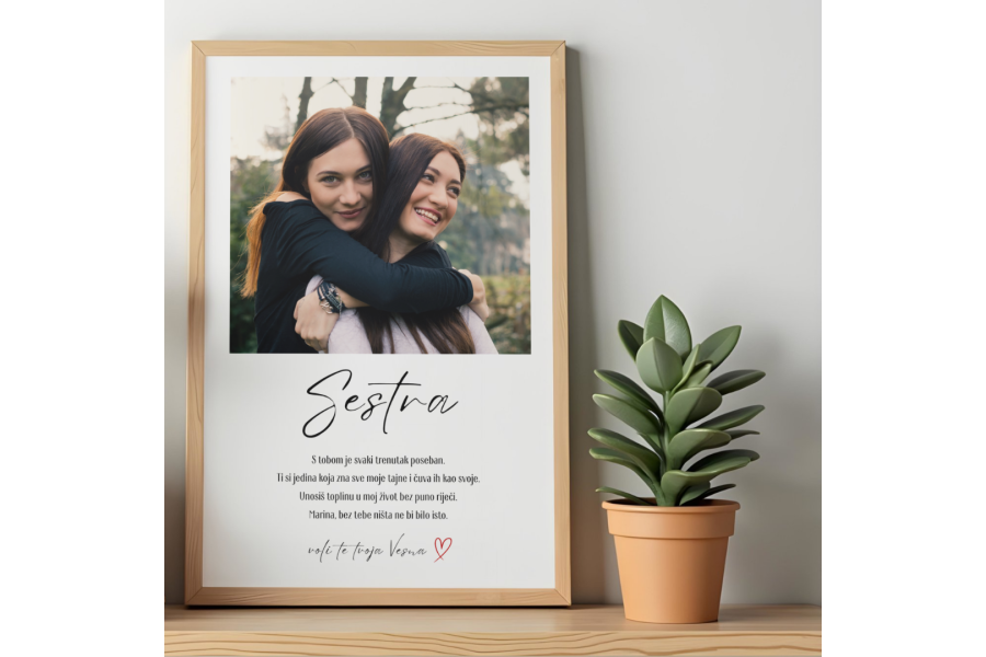 Sestra - personalizirani okvir 