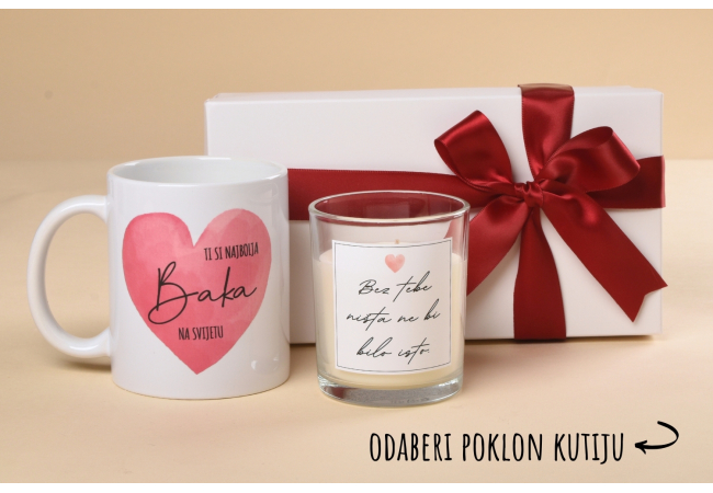 „Baka“ poklon paket (šalica+svijeća) 
