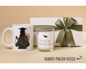  „Diploma“ poklon paket (šalica+svijeća) 