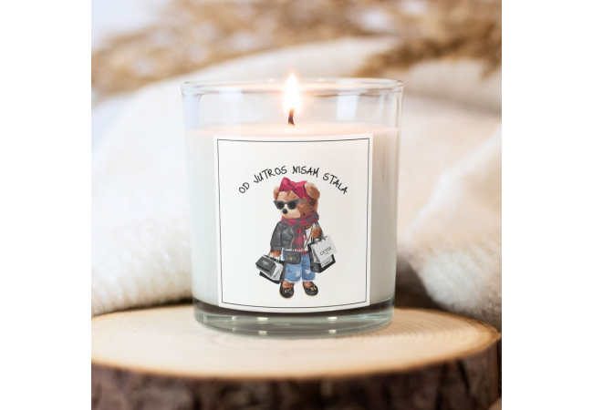 „Teddy od jutros nisam stala“ mirisna svijeća 