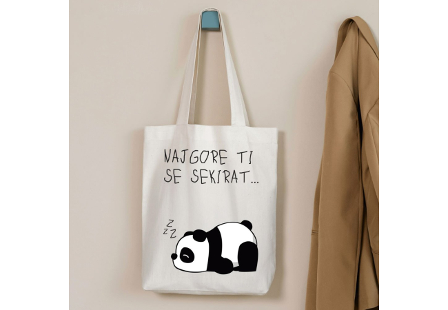 „Panda“ platnena vrećica